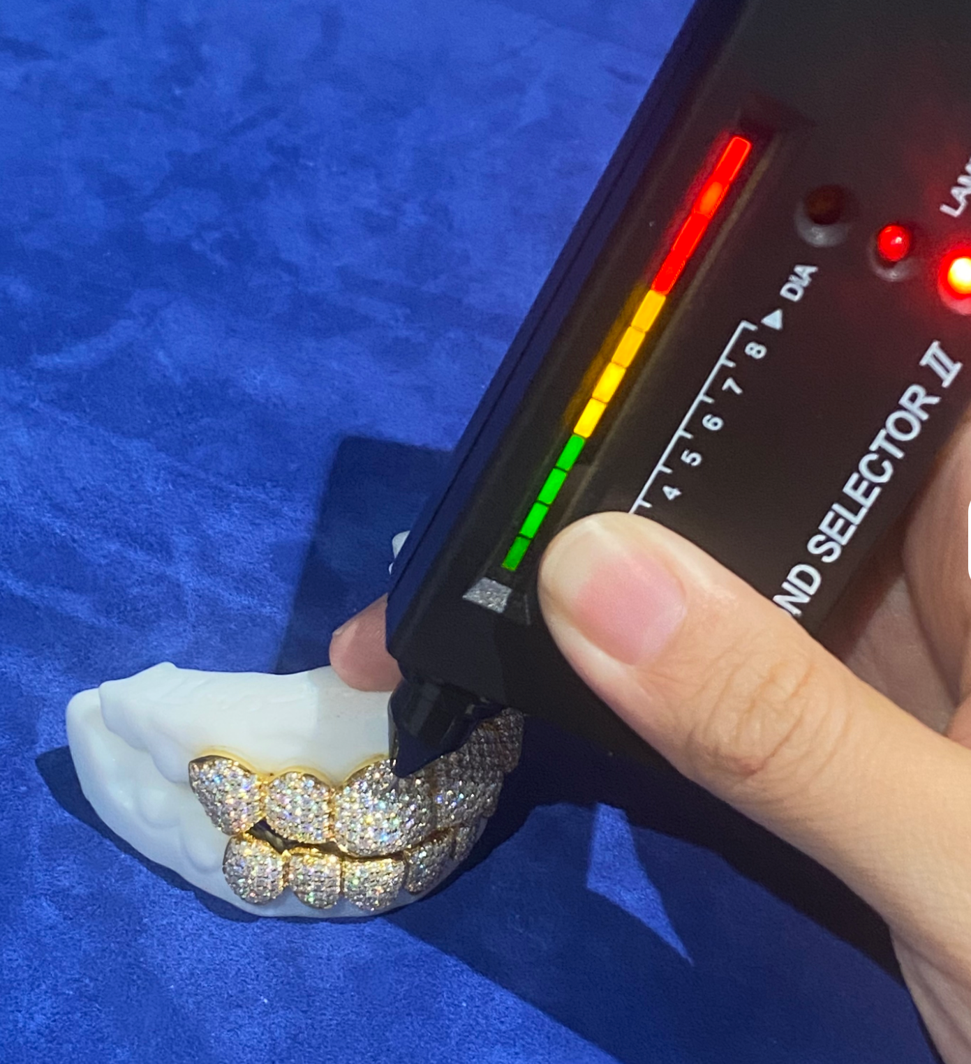 Real Moissanite 6 Top 6 Bottom Grillz Iced Out 18K Gold Plated VVS Shine