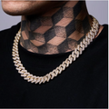 18K Gold Plated Iced Out Miami Cuban Link
